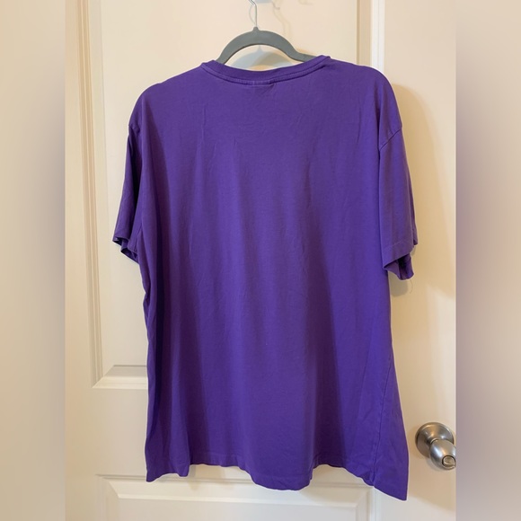 Men’s Polo Cotton Purple T-Shirt - Picture 4 of 4
